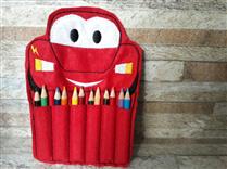 Estojo lapis MCQuen Carro vermelho
