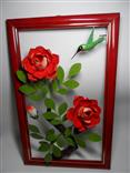 Quadro de metal rosas P